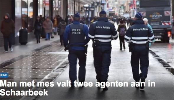 Μαχαίρωσαν τρεις αστυνομικούς στις Βρυξέλλες