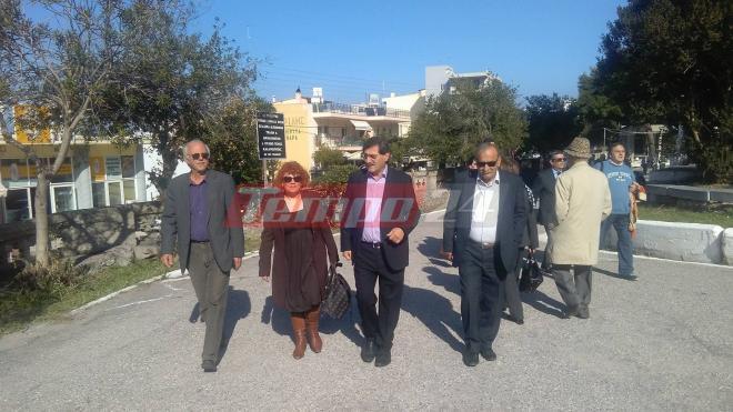 Ο δήμαρχος Πατρέων Κώστας Πελετίδης στην κηδεία του Κωστή Στεφανόπουλου