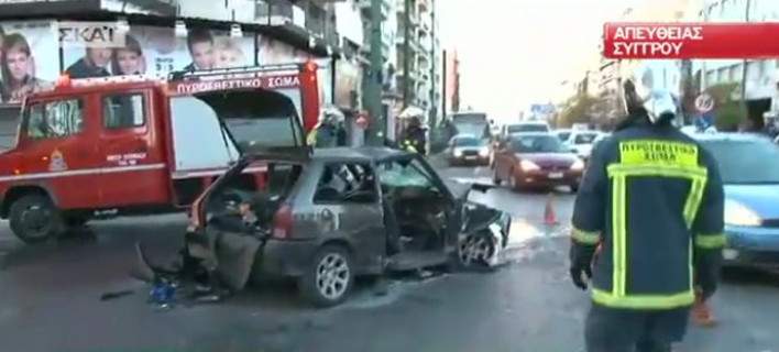 Καραμπόλα στη Συγγρού με έξι σοβαρά τραυματίες -Κυκλοφοριακό χάος