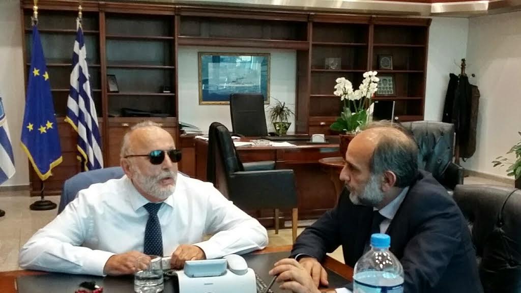 Η επέκταση του λιμένα Πατρών σε εμπορικό και η απόδοση του θαλάσσιου μετώπου στη συνάντηση Κατσιφάρα - Κουρουμπλή