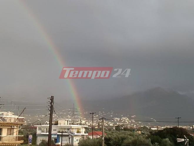 "Μουσκέψαμε" στην Πάτρα - Μας αποζημίωσε το διπλό ουράνιο τόξο - ΒΙΝΤΕΟ -ΦΩΤΟΓΡΑΦΙΕΣ
