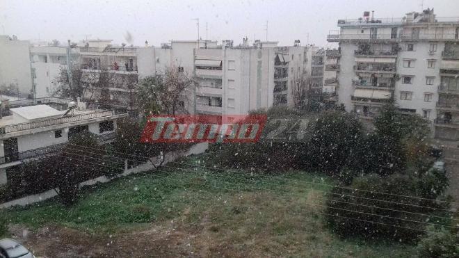 Πάτρα: Ισχυρή χιονόπτωση - "Άσπρο" το τοπίο μέχρι το βράδυ λένε οι προβλέψεις - Αλυσίδες απαιτούνται στα ορεινά - Ανοιχτό το Χιονοδρομικό Κέντρο Καλαβρύτων - ΦΩΤΟ - ΒΙΝΤΕΟ