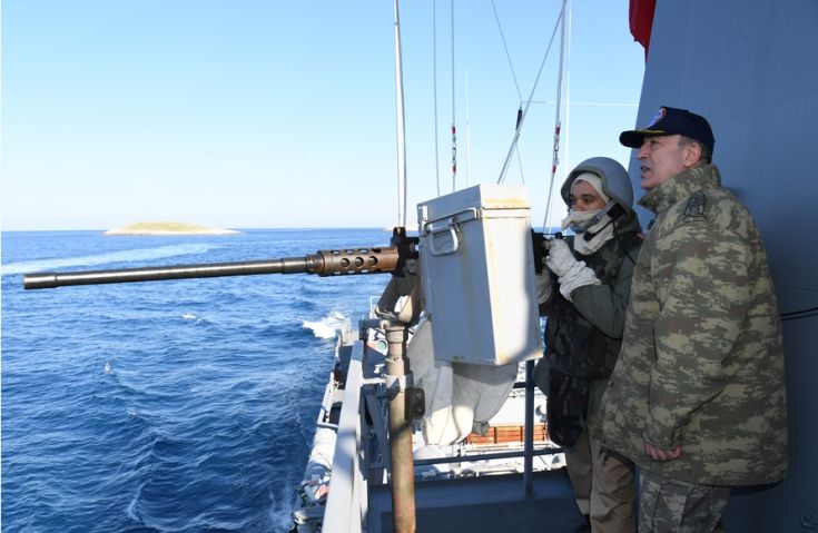 Προκαλεί ο Τούρκος αρχηγός ενόπλων δυνάμεων για τα Ίμια: Ήθελα να ελέγξω την περιοχή του Καρντάκ!