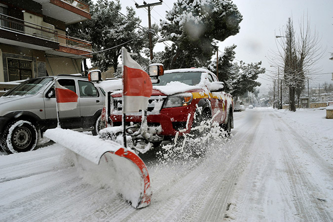 Ο χιονιάς κρατά κλειστά τα σχολεία και στην Ορεινή Ζάκυνθο