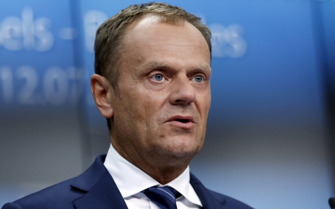 Στήριξη της επανεκλογής Τουσκ από τους ευρωπαίους ηγέτες