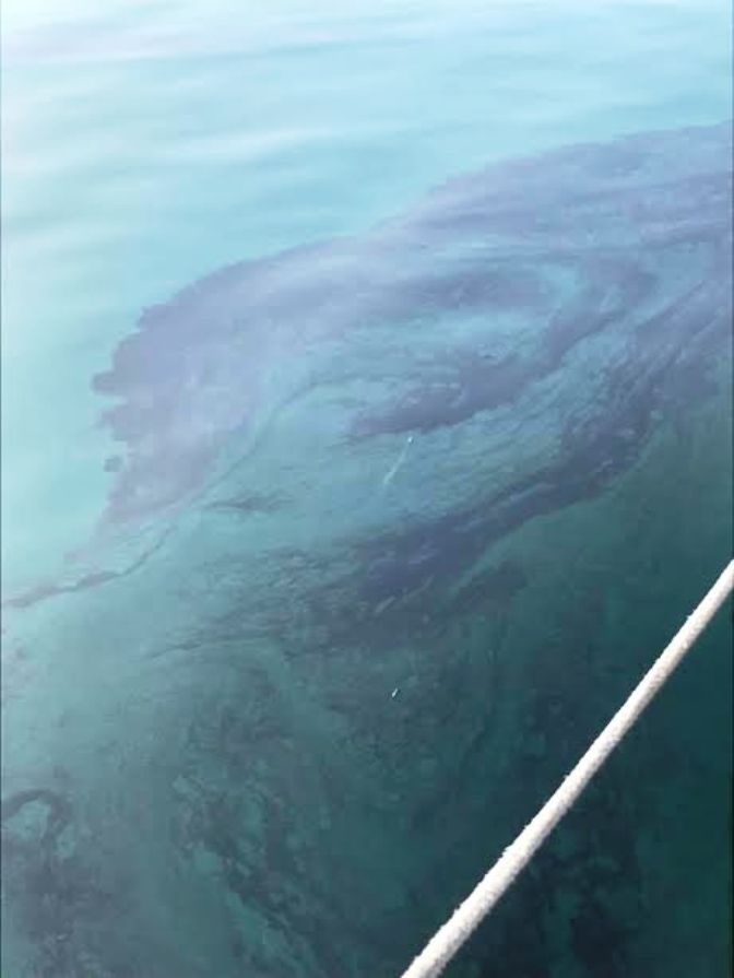 Πάτρα: Συναγερμός στο Λιμεναρχείο για μαύρες κηλίδες στην Μαρίνα - Σε εξέλιξη η επιχείρηση απορρύπανσης- ΦΩΤΟ