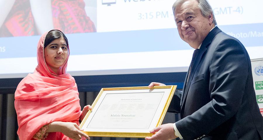 Η Μαλάλα ανακηρύχθηκε Αγγελιοφόρος Ειρήνης απο τον ΟΗΕ