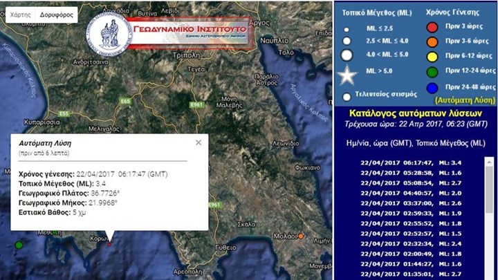ΤΩΡΑ - Σεισμός 3,4 Ρίχτερ στην Κορώνη