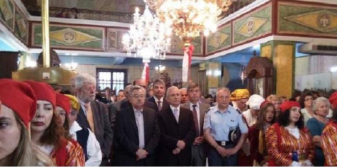 Στην εκδήλωση μνήμης και τιμής για τον αγωνιστή της επανάστασης του 1821 Αναγνώστη Στριφτόμπολα ο Κ. Σπαρτινός