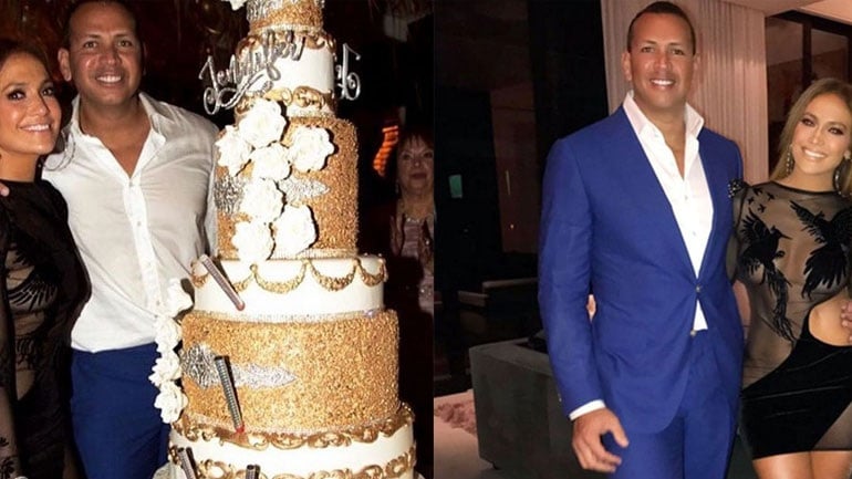 Καλυμμένη με χρυσό και κρύσταλλα Swarovski η τούρτα γενεθλίων της Jennifer Lopez