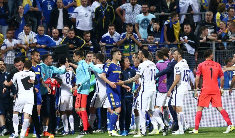 Ποινή μιας αγωνιστικής στη Βοσνία για τα επεισόδια με Ελλάδα