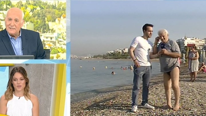 Η ασύλληπτη ατάκα λουόμενου στον Παπαδάκη- ΒΙΝΤΕΟ