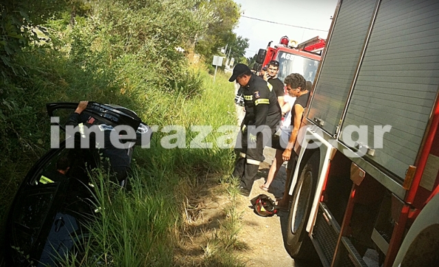 Ζάκυνθος: Αυτοκίνητο έπεσε σε ρέμα στον Άγιο Δημήτρη- ΦΩΤΟ