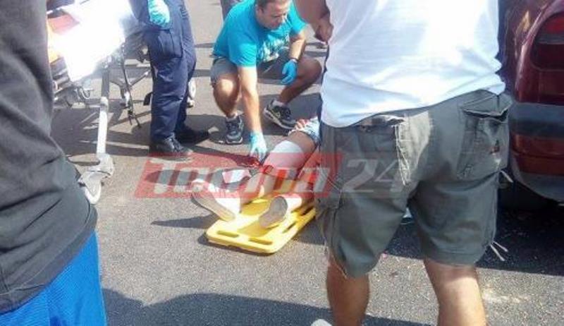 ΝΕΩΤΕΡΟ: Σοβαρό τροχαίο στην Οβρυά- Ι.Χ.που οδηγούσε ηλικιωμένος, παραβίασε στοπ και έπεσε πάνω σε μηχανάκι που οδηγούσε νεαρή γυναίκα- Η κοπέλα εκσφενδονίστηκε στον αέρα- ΦΩΤΟ