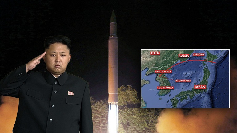 Η Βόρεια Κορέα εκτόξευσε πύραυλο που πέρασε πάνω από την Ιαπωνία !