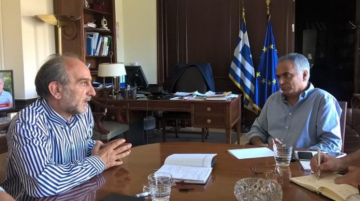 Ο Απ. Κατσιφάρας συναντήθηκε με τον Π. Σκουρλέτη