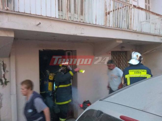 Πάτρα: Πυρκαγιά σε σπίτι στην οδό Ανδρούτσου-Έφθασαν έγκαιρα οι πυροσβέστες ΦΩΤΟΓΡΑΦΙΕΣ ΒΙΝΤΕΟ