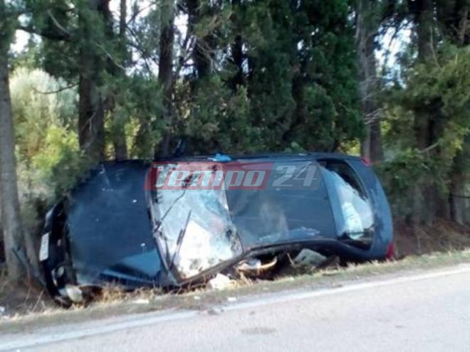 "Απογειώθηκε" αυτοκίνητο στην Επ. Οδό Κάτω Αχαΐας - Αράξου - Εγκλωβίστηκε ζευγάρι- ΝΕΟΤΕΡΑ - ΦΩΤΟ