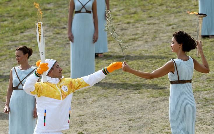 Η εντυπωσιακή πρόβα της αφής της Ολυμπιακής Φλόγας - ΦΩΤΟ