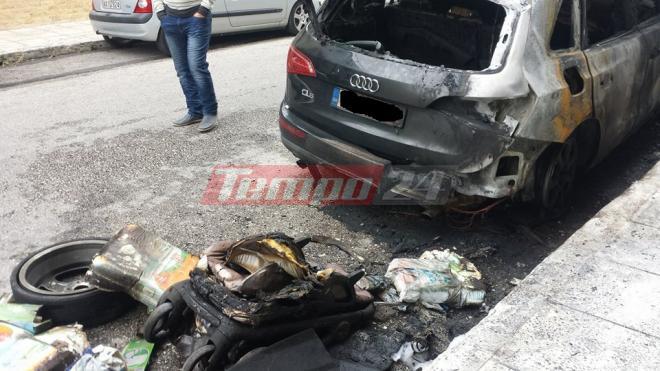 ΤΩΡΑ - Πάτρα: Προσαγωγή ατόμου για τους εμπρησμούς σε οχήματα - "Γνωστός" στις αρχές - ΦΩΤΟ