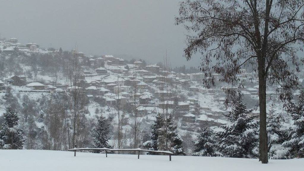 Ορεινή Ναυπακτία: Έκλεισαν δρόμοι από την χιονόπτωση