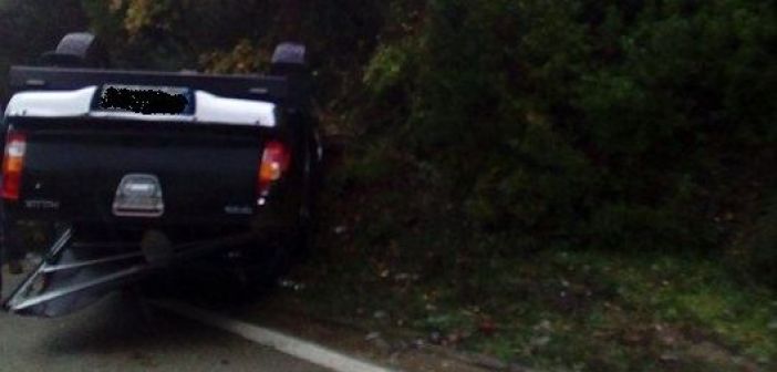 «Τούμπαρε» αγροτικό στο Χαλίκι Αγρινίου – Από θαύμα δεν τραυματίστηκε ο οδηγός!