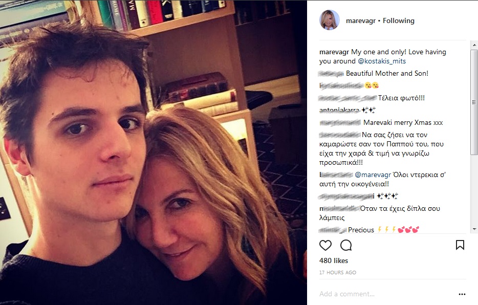 Μαρέβα Μητσοτάκη: Η χαρά για την επιστροφή του γιου της