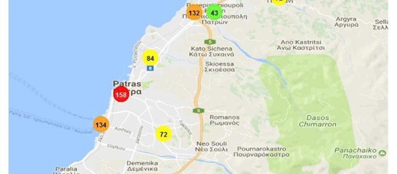 Στο «κόκκινο» η ατμοσφαιρική ρύπανση στην Πάτρα - Τι έδειξαν οι μετρήσεις του δικτύου "Αιθέρας"
