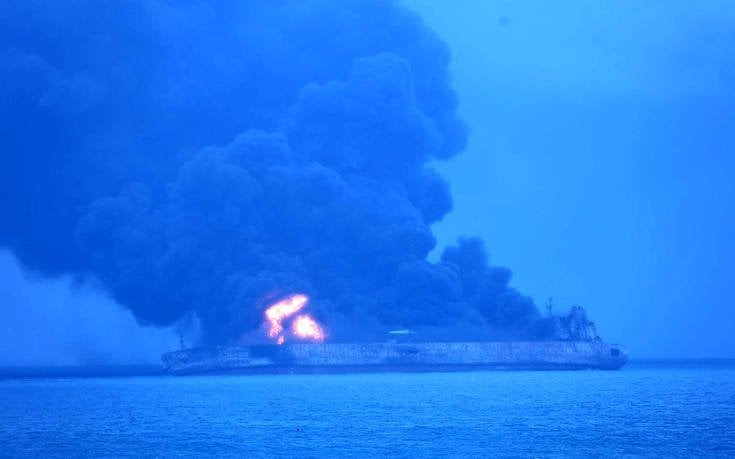 Κίνα: Στους 32 οι αγνοούμενοι από τη σύγκρουση τάνκερ με φορτηγό πλοίο