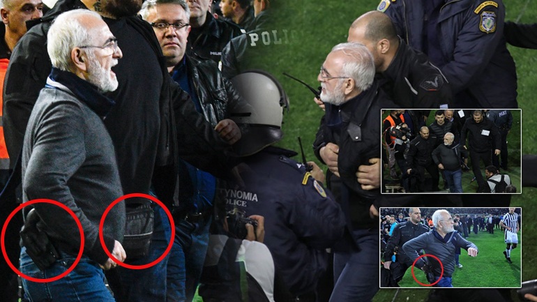 ΑΠΙΣΤΕΥΤΟ: Εισβολή Σαββίδη με όπλο στον αγωνιστικό χώρο- Ντροπή για το ελληνικό ποδόσφαιρο