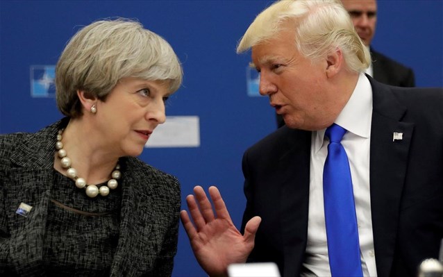 Τραμπ - Μέι: Συμφώνησαν για τη Συρία, διαφώνησαν για τους δασμούς