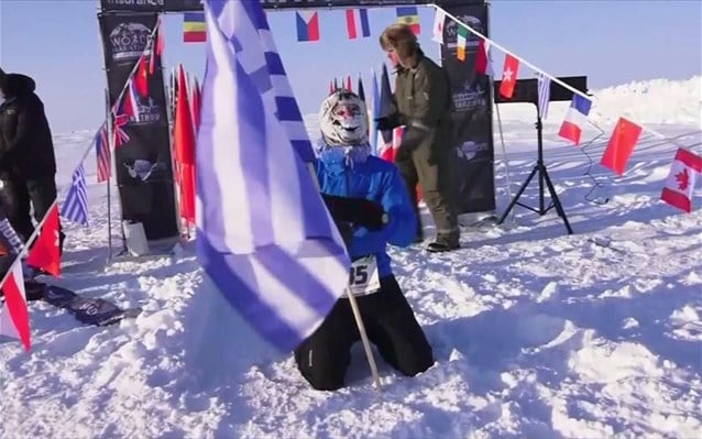 Απίθανη νίκη Έλληνα δρομέα στο Μαραθώνιο του Βόρειου Πόλου