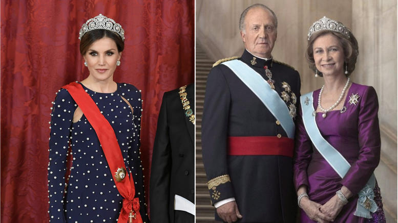 Η εμφάνιση της Λετίσια με "σκισμένο" φόρεμα και την τιάρα της Σοφίας - ΦΩΤΟ