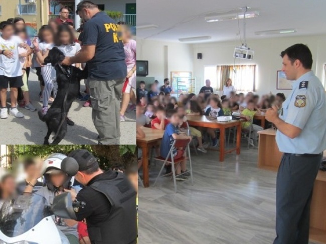 Πάτρα: Μαθητές του 33ου Δημοτικού Σχολείου γνώρισαν το επάγγελμα του Αστυνομικού - Ανέβηκαν σε μηχανές ΔΙ.ΑΣ και γνώρισαν τον Ρόκι - ΦΩΤΟ