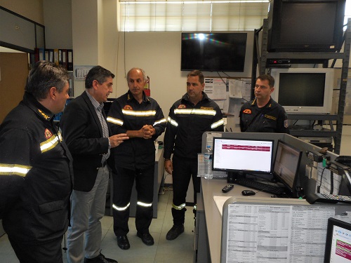 Επίσκεψη του Γρηγόρη Αλεξόπουλου στη Διοίκηση Πυροσβεστικών Υπηρεσιών Ν. Αχαΐας και 6ης ΕΜΑΚ