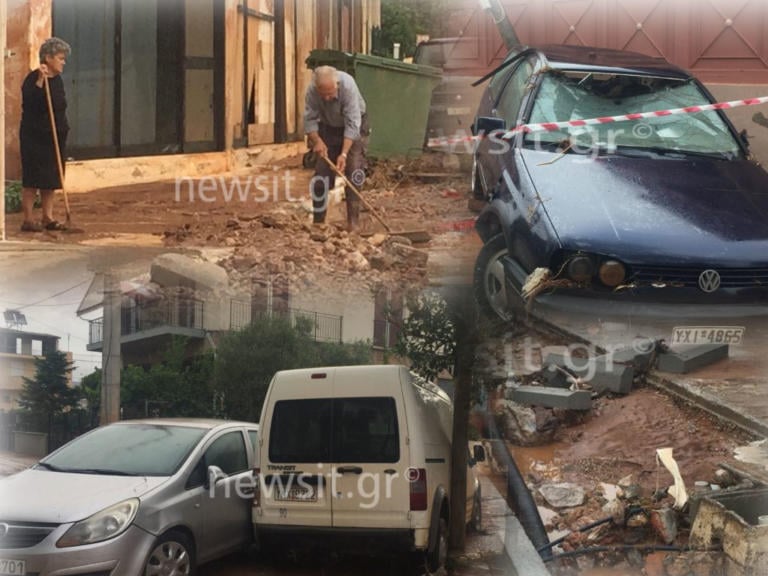 "Ξύπνησε" ο εφιάλτης στη Μάνδρα - Εικόνες καταστροφής- Ανοχύρωτη πόλη - ΦΩΤΟ - ΒΙΝΤΕΟ