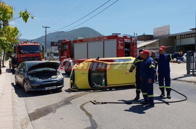 Πάτρα: Ανατροπή οχήματος στην Πατρών - Κλάους - Απεγκλωβίστηκε άτομο από την Πυροσβεστική υπηρεσία - ΦΩΤΟ