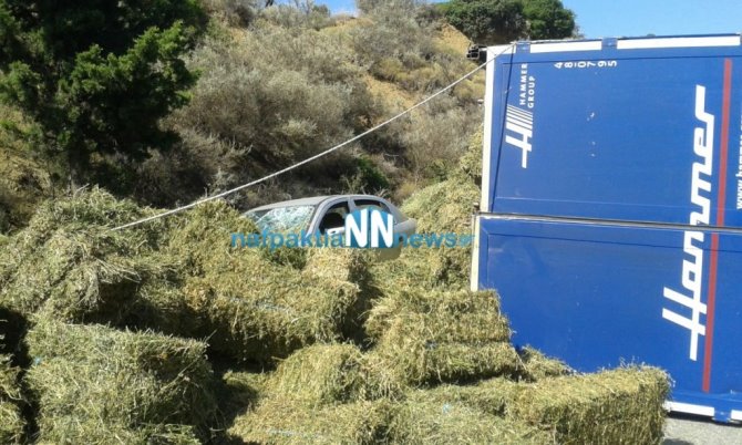 Ντεραπάρισε νταλίκα-«Αγιο» είχε οικογένεια από τη Ναύπακτο- ΦΩΤΟ