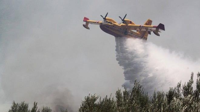 Φωτιά σε δασική έκταση στο Ρέθυμνο - Επίγεια και εναέρια επιχείρηση κατάσβεσης