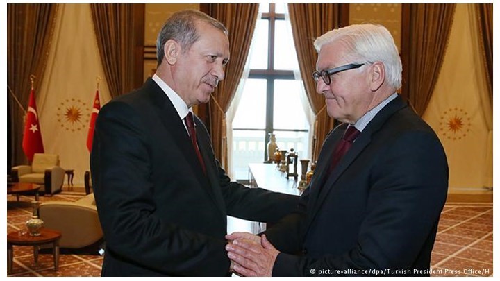 "Πάγος" στον Ερντογάν από τον Σταϊνμάιερ - Έφτασε στο Βερολίνο ο Τούρκος Πρόεδρος