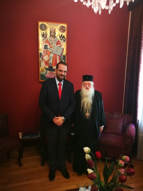 Περιοδεία στην Αιγιάλεια του Νεκτάριου Φαρμάκη - Συνάντηση με τον δήμαρχο και τον Μητροπολίτη