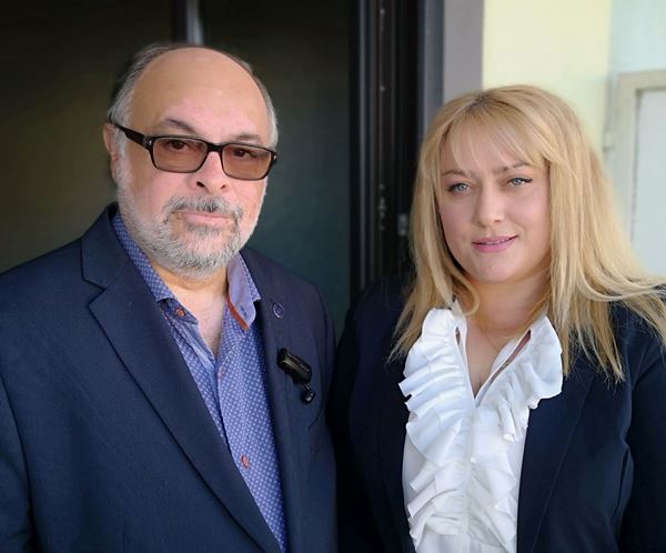 Η Ανδριάνα Κακαλή-Σκαρμούτσου, με το Νίκο Τζανάκο