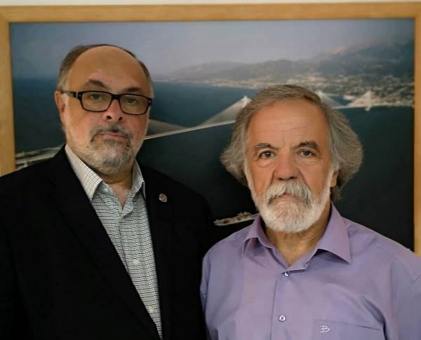 Ο Γιώργος Ασημακόπουλος με το Νίκο Τζανάκο