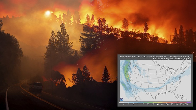 Οι καπνοί από την Καλιφόρνια έφθασαν στη Νέα Υόρκη!