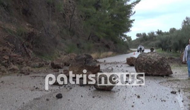 Ο "Φοίβος" προκάλεσε κατολισθήσεις - Κλειστός ο δρόμος του φράγματος του Αλφειού