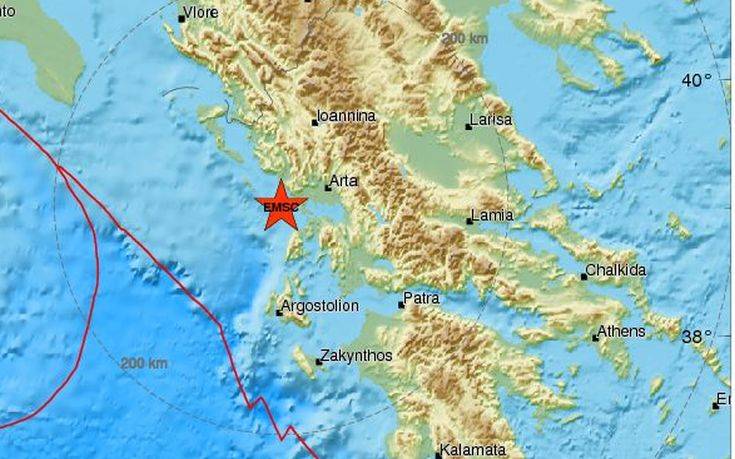 Ισχυρός σεισμός στην Πρέβεζα τα ξημερώματα