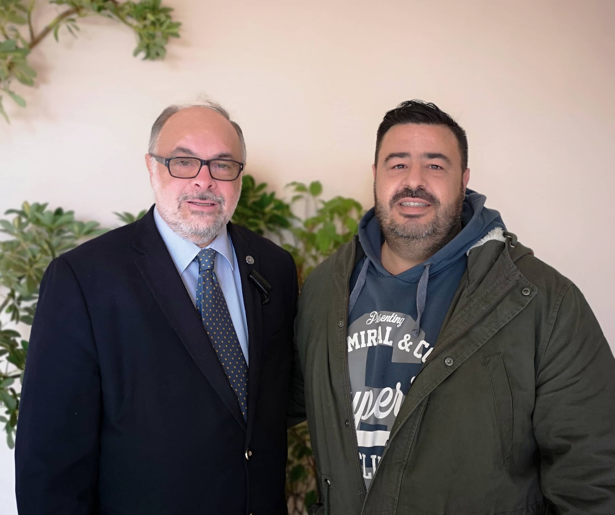 Πάτρα: Ο Λάμπρος Σταθόπουλος με το Νίκο Τζανάκο