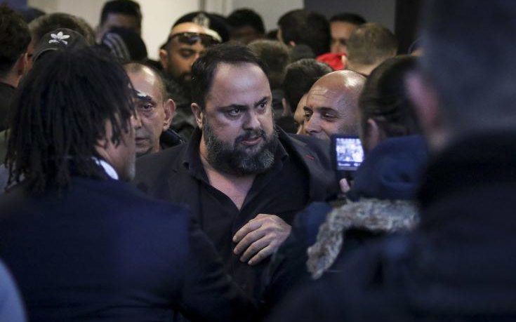 Ένταση με την παρουσία Μαρινάκη στην Τούμπα