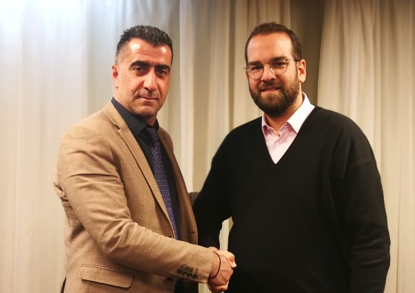 Ο Παναγιώτης Λαλιώτης στο πλευρό του Νεκτάριου Φαρμάκη