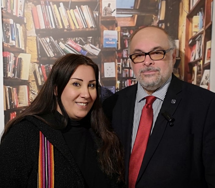 Πάτρα: Η Έλσα Πικραμένου - Ιωάννου με το Νίκο Τζανάκο